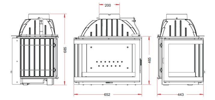 Comprar Chimenea Hogar Invicta Cristal Lateral Izquierdo